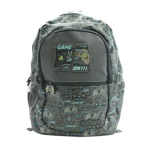 Smiggle Gaming Backpack Boys OS Gray NWT Game On Controller Print School Bag